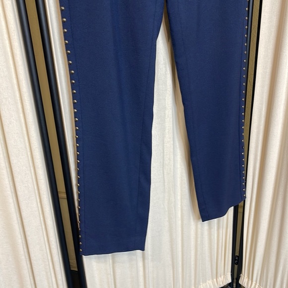 ANTHROPOLOGIE- CARTONNIER LOU TAPER EMBELLISHED NAVY BLUE TWILL PANTS SIZE 4T - Picture 5 of 15